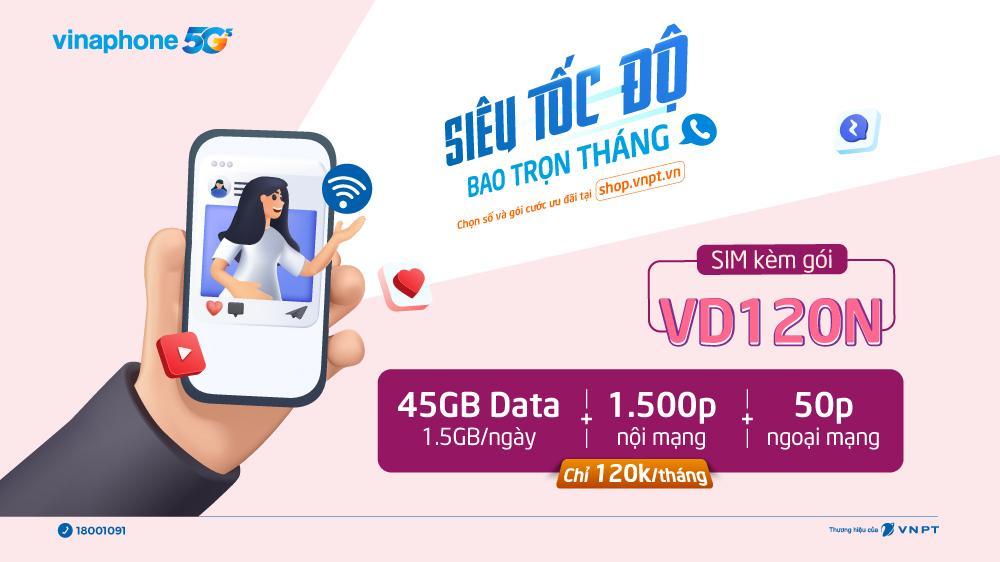 Gói cước VD120N Vinaphone