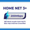 Gói cước Home Internet truyền hình - Home Net 3+