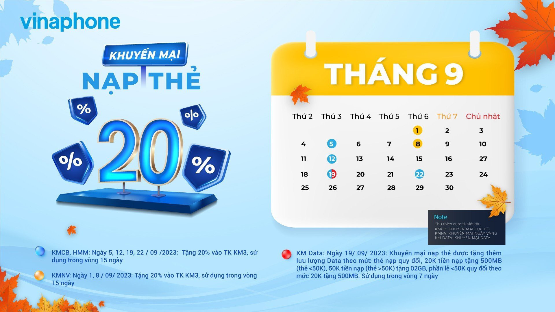Khuyến mãi ngày vàng, ưu đãi Data Vinaphone tháng 9/2023