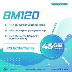 BM120 - Gói cước Combo Data + Thoại/SMS của VinaPhone