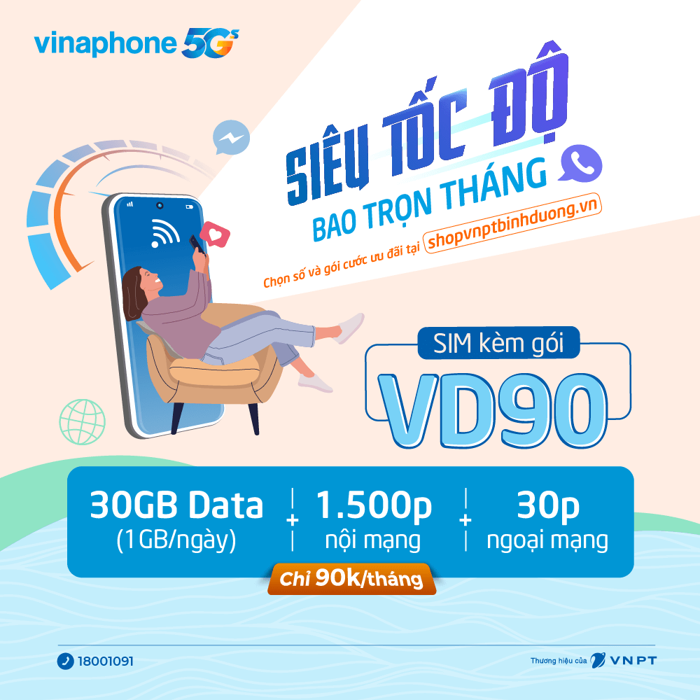 Gói cước VD90 của Vinaphone