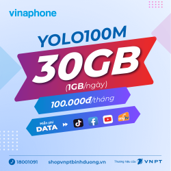 YOLO100M - Gói cước 4G/5G của VinaPhone