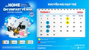 Khuyến mãi nạp thẻ Vinaphone hưởng ưu đãi data 4G tháng 01 năm 2024