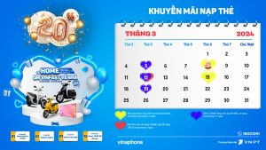 Khuyến mãi ưu đãi Vinaphone tháng 3